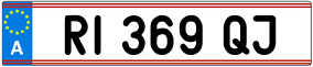 Trailer License Plate